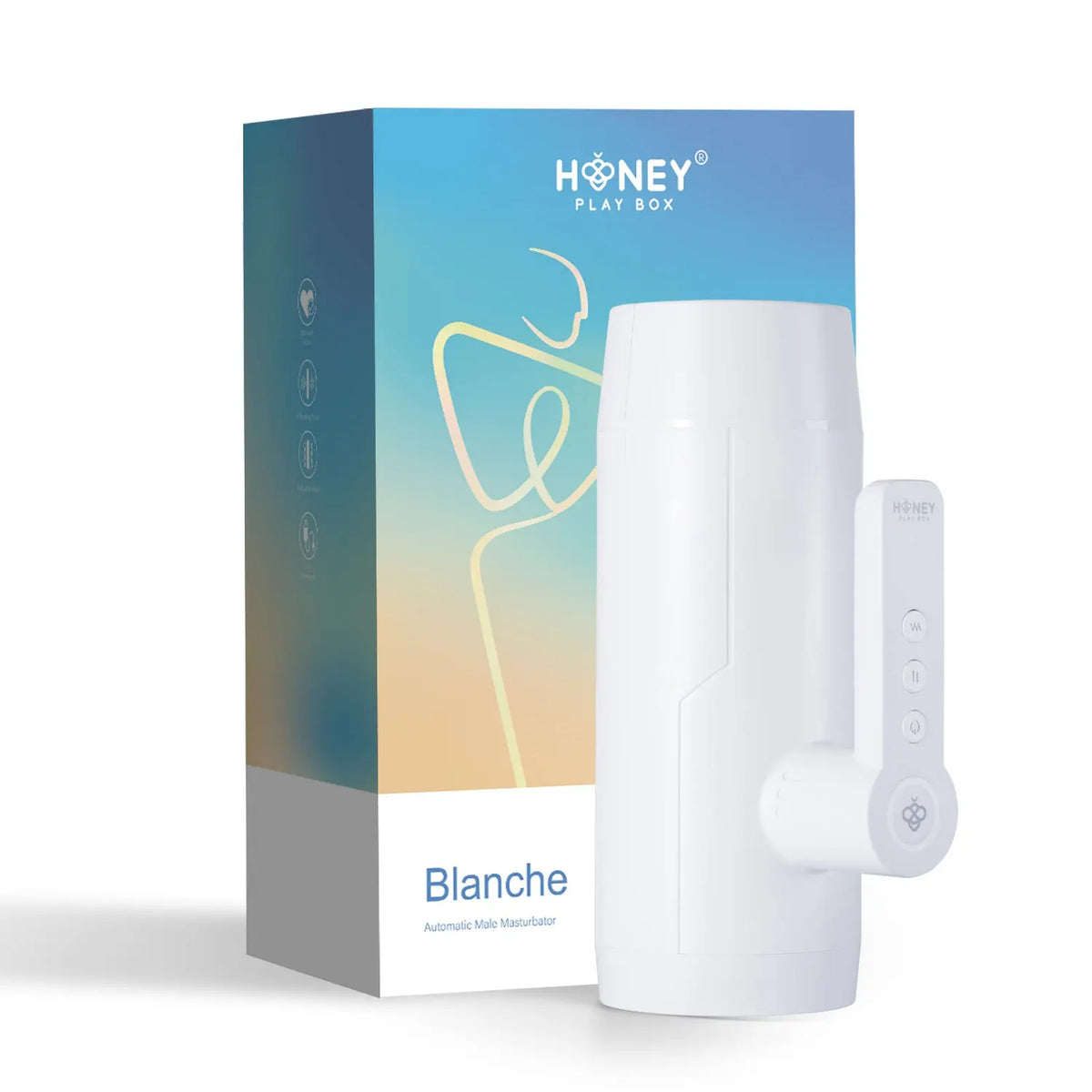 Blanche - Automatic Male Masturbator - White – body-safe TPE USB-rechargeable | Fu'Cha Exotics