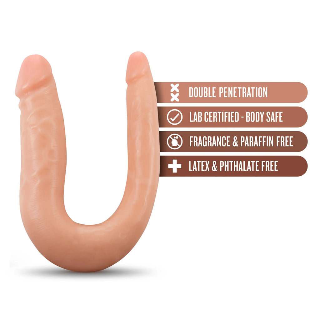 Dr. Skin Mini Double Dong - Vanillla – body-safe materials | Fu'Cha Exotics
