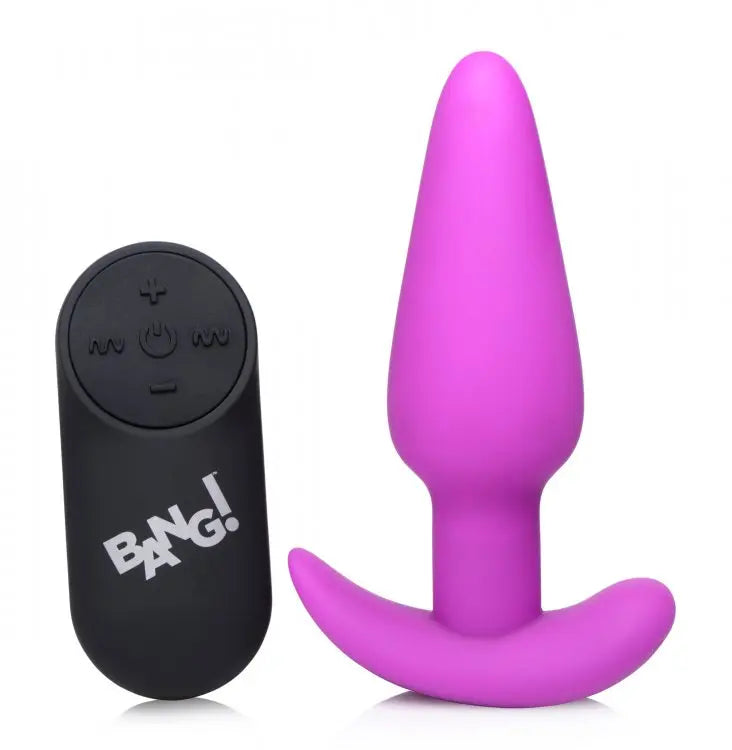 21x Silicone Butt Plug With Remote - Purple – body-safe materials | Fu'Cha Exotics