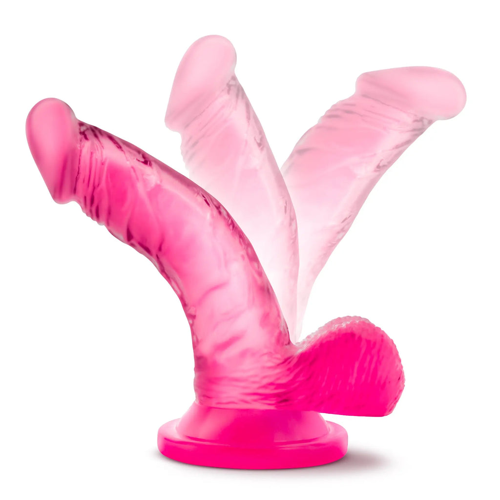 Naturally Yours - 4 Inch Mini Cock - Pink – body-safe materials | Fu'Cha Exotics