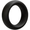 Thick black C-ring, 40mm, rounded open profile