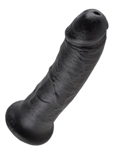 King Cock 8-Inch Cock - Black – body-safe materials | Fu'Cha Exotics