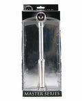 Vibrating device in clear blister package with chrome stem and ring detail