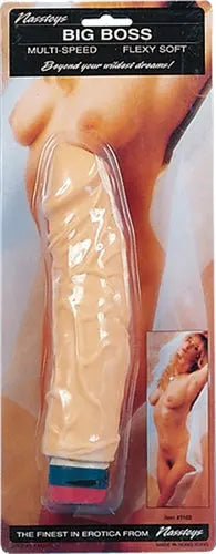 Flesh-toned masturbator in clear blister packaging with nude-colored sleeve