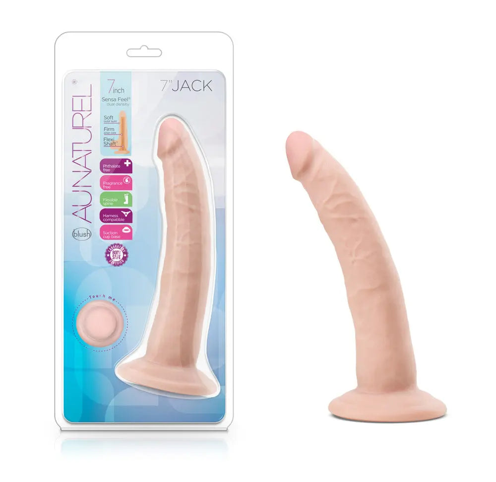 Au Naturel - 7 Inch Jack - Vanilla – body-safe materials | Fu'Cha Exotics
