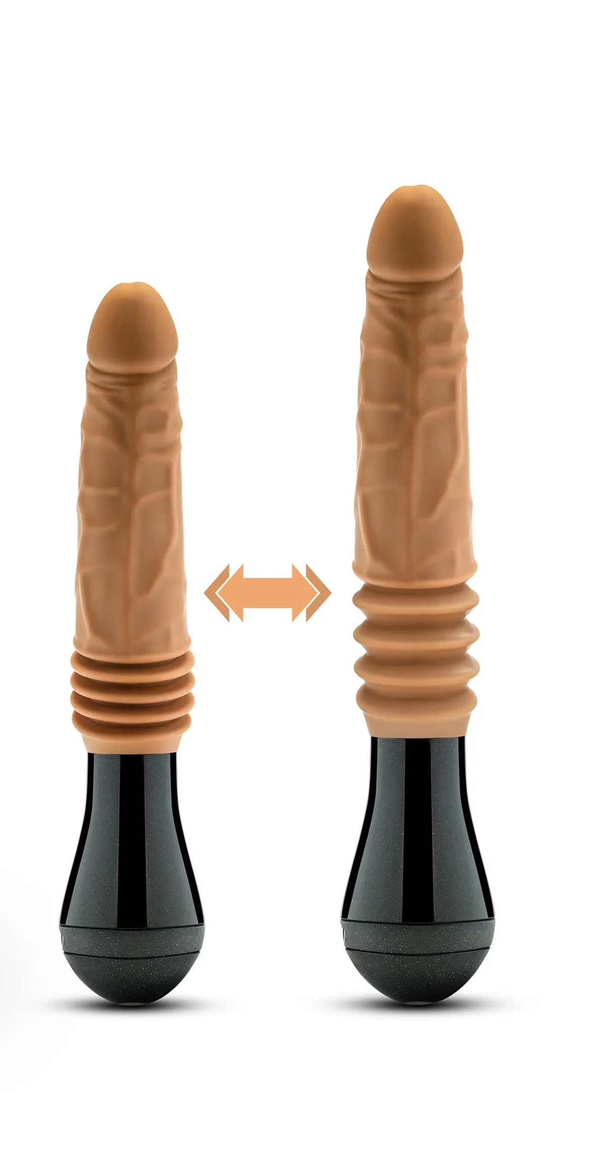 Dr. Skin Silicone - Dr. Arthur - Thrusting Gyrating Vibrating Dildo - Tan – body-safe materials | Fu'Cha Exotics