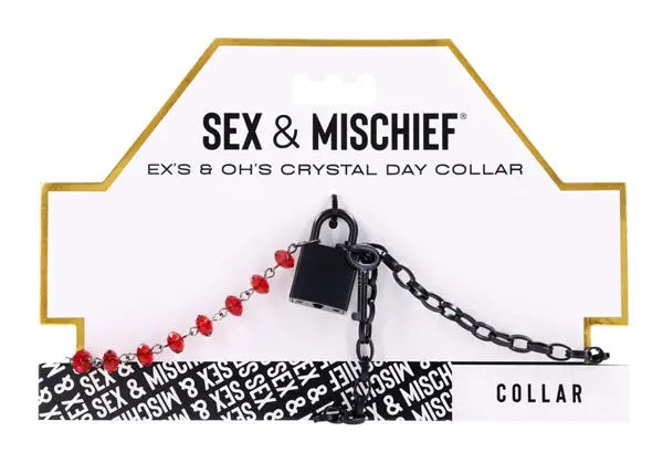 eX's and Oh's Crystal Day Collar – body-safe materials | Fu'Cha Exotics