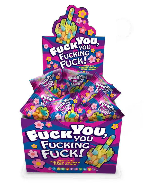 Fuck You, You Fucking Fuck! Candy - Display of 100pcs – body-safe materials | Fu'Cha Exotics