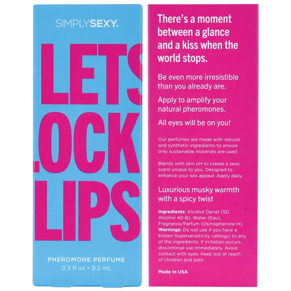 Simply Sexy Pheromone Perfume Lets Lock Lips 0.3 Oz – body-safe materials | Fu'Cha Exotics