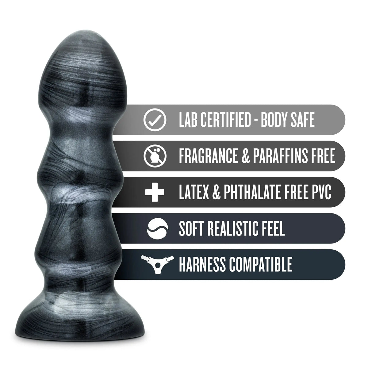 Jet - Black Jack - Carbon Metallic Black – body-safe materials | Fu'Cha Exotics