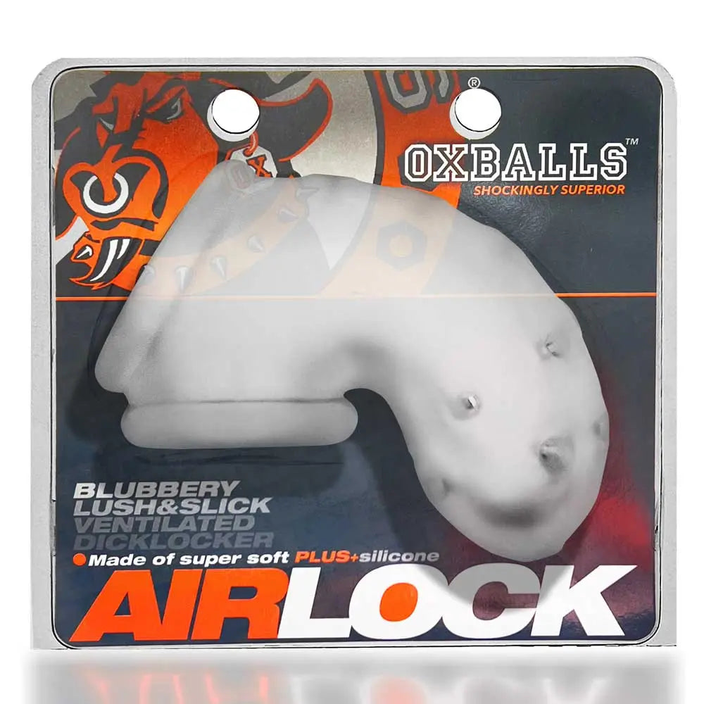 Airlock Air-Lite Vented Chastity - Clear Ice – body-safe materials | Fu'Cha Exotics
