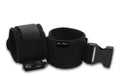 G-Spot Pal black fabric strap with rounded cuff and adjustable metal buckle
