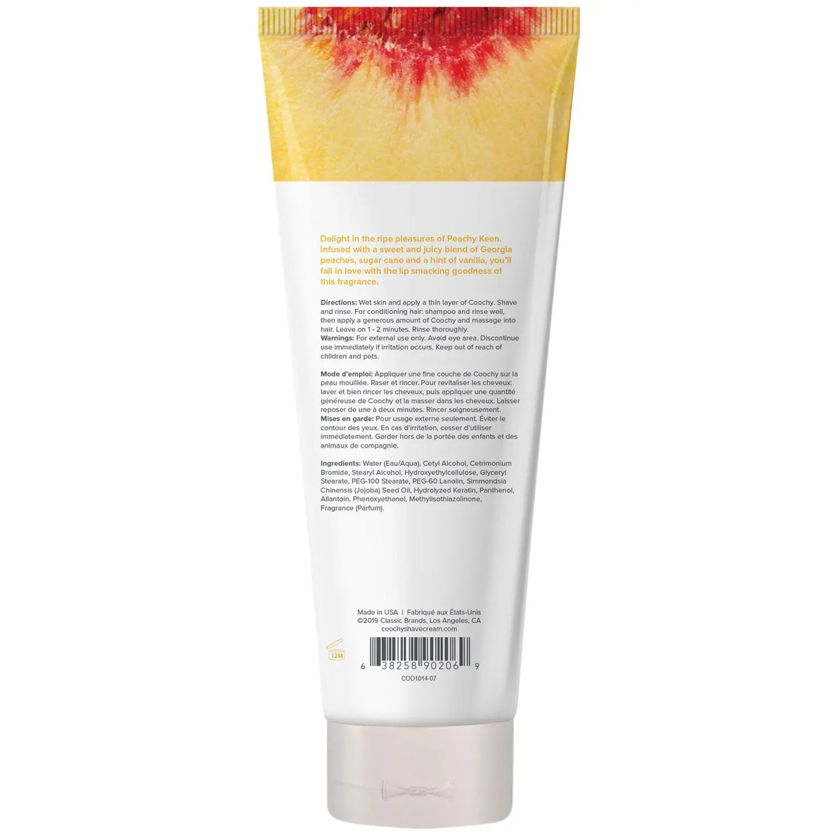 Coochy Oh So Smooth Shave Cream - Peachy Keen 7.2 Fl Oz 213ml – body-safe materials | Fu'Cha Exotics