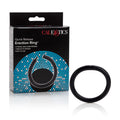 Quick-release erection ring, black silicone-style ring with smooth finish