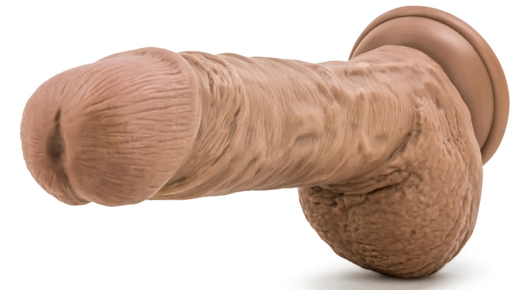 Au Naturel - Big Billy - 9 Inch Dildo - Mocha – body-safe materials | Fu'Cha Exotics