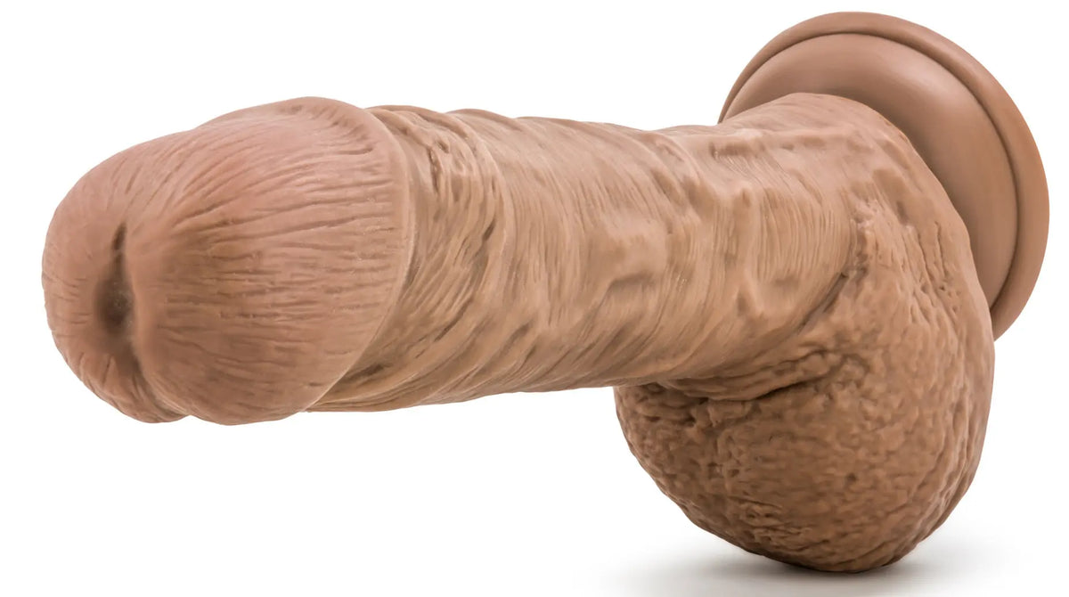 Au Naturel - Big Billy - 9 Inch Dildo - Mocha – body-safe materials | Fu'Cha Exotics