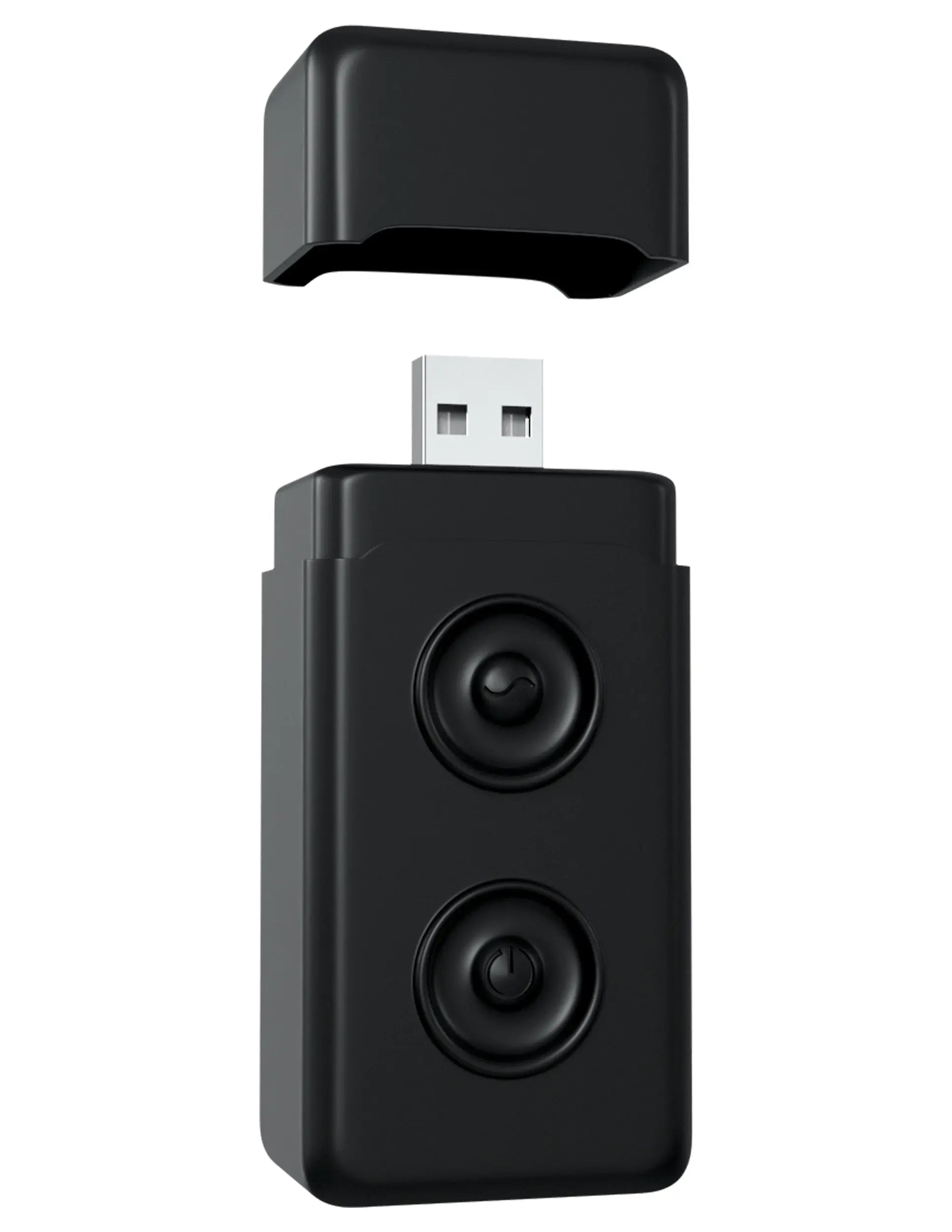 Waterproof remote control bullet, black, with USB plug