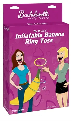 Bachelorette Party Favors Inflatable Banana Ring Toss – body-safe materials | Fu'Cha Exotics