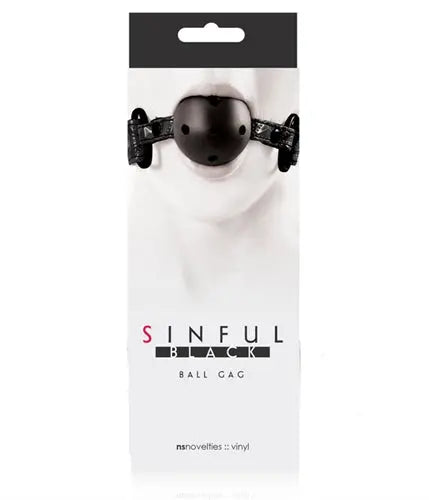 Sinful Ball Gag - Black – body-safe materials adjustable intensity | Fu'Cha Exotics