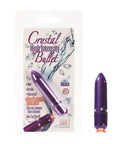 Purple crystal high-intensity bullet vibrator with faceted sparkle detail and star accents