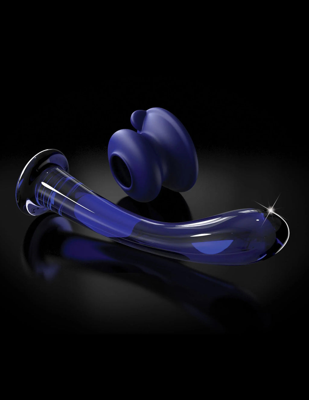 Icicles No. 89 - With Silicone Suction Cup - Blue – body-safe materials | Fu'Cha Exotics