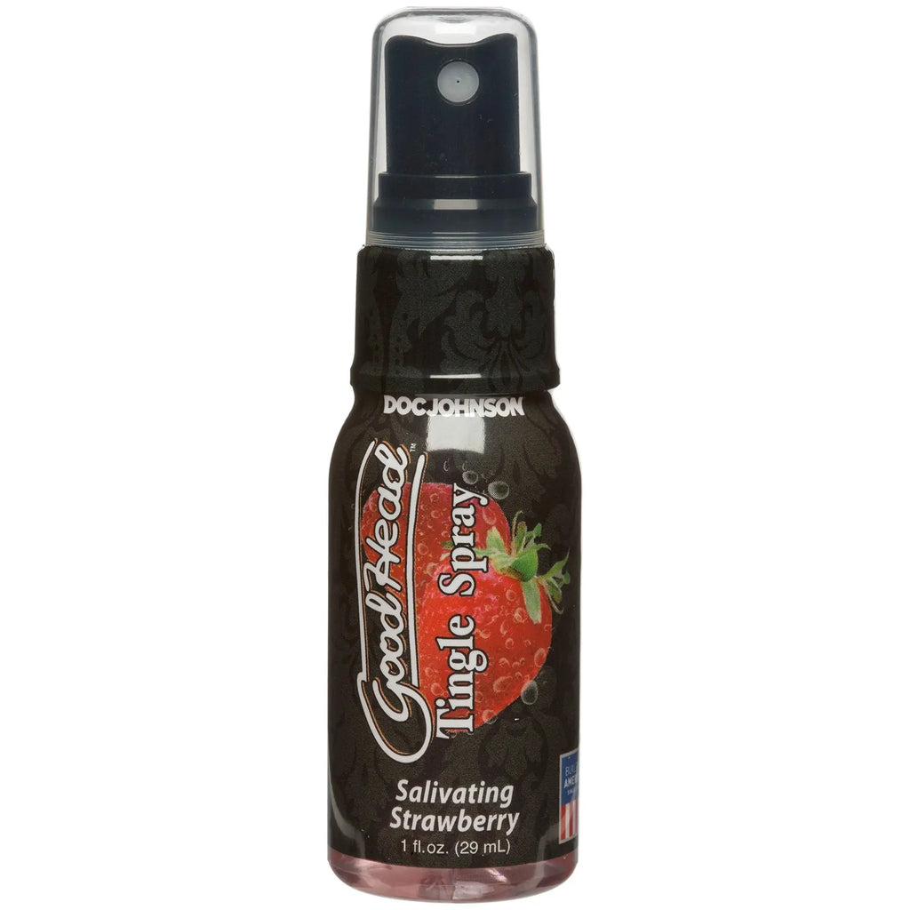 Goodhead - Tingle Spray - 1 Fl. Oz. Salivating Strawberry – body-safe materials | Fu'Cha Exotics