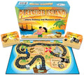 Pleasure Island board game set with illustrated play mat, cards, and box