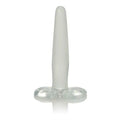 Clear silicone tee probe with round base, 4.5 inch