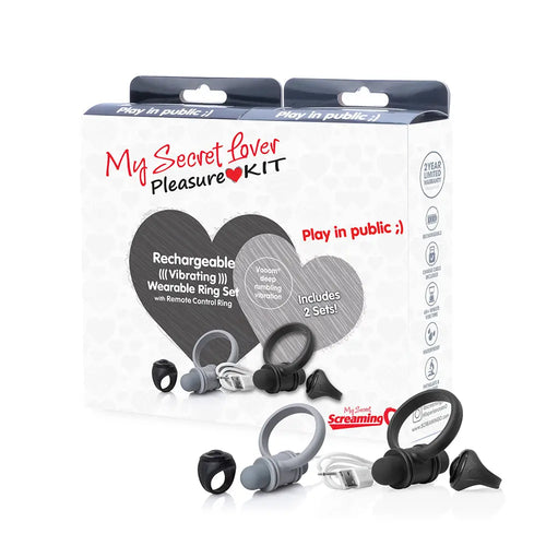 2020 My Secret Lover Kit - Ring/ Ring – body-safe materials USB-rechargeable | Fu'Cha Exotics