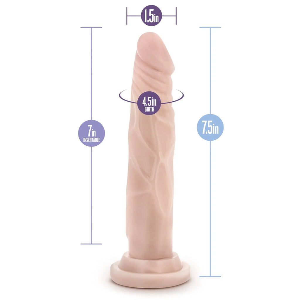 Dr. Skin - Realistic Cock - Basic 7.5 - Beige – body-safe materials | Fu'Cha Exotics