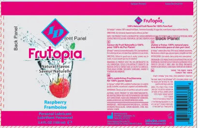 ID Frutopia Natural Flavor - Raspberry 3.4 Oz – body-safe materials | Fu'Cha Exotics