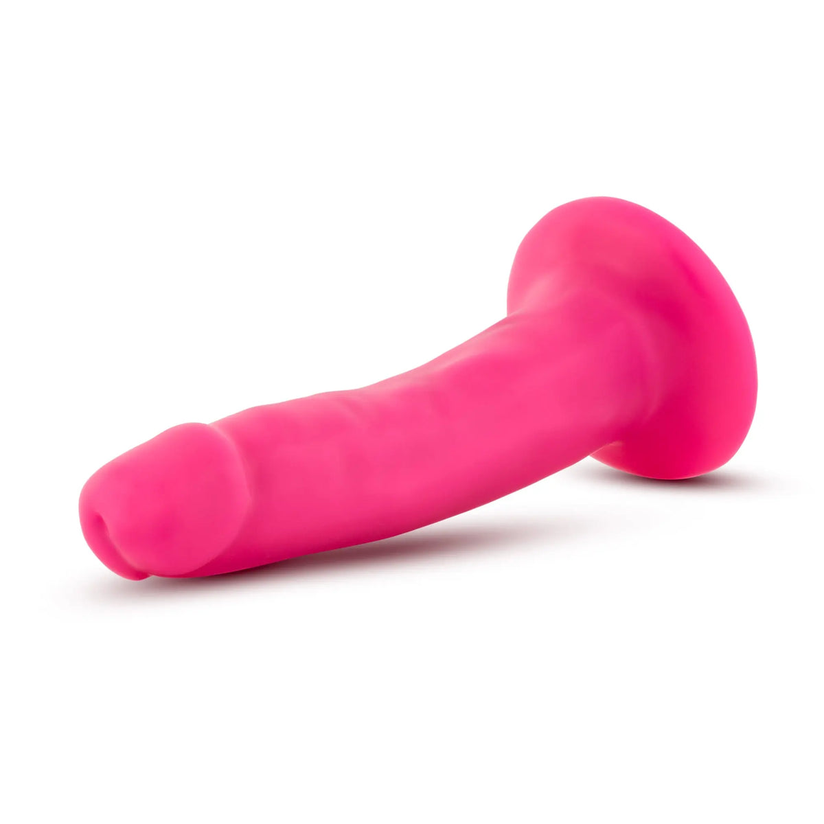 Neo - 5.5 Inch Dual Density Cock - Neon Pink – body-safe materials | Fu'Cha Exotics