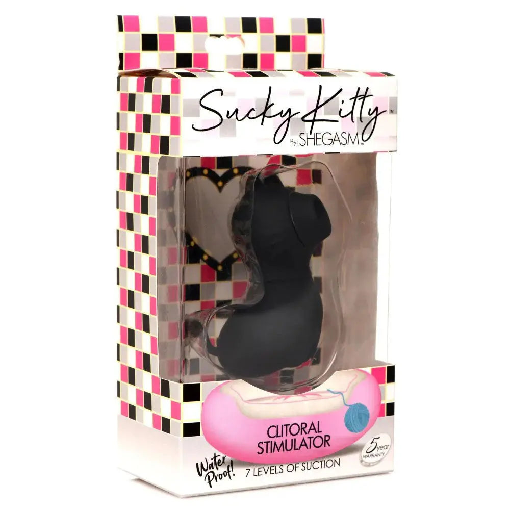 Sucky Kitty 7x Clitoral Stimulator - Black – body-safe materials | Fu'Cha Exotics