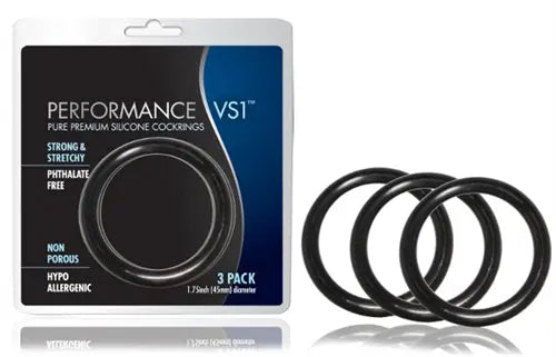 Performance Rings Vs1 - Medium - Black – body-safe silicone | Fu'Cha Exotics