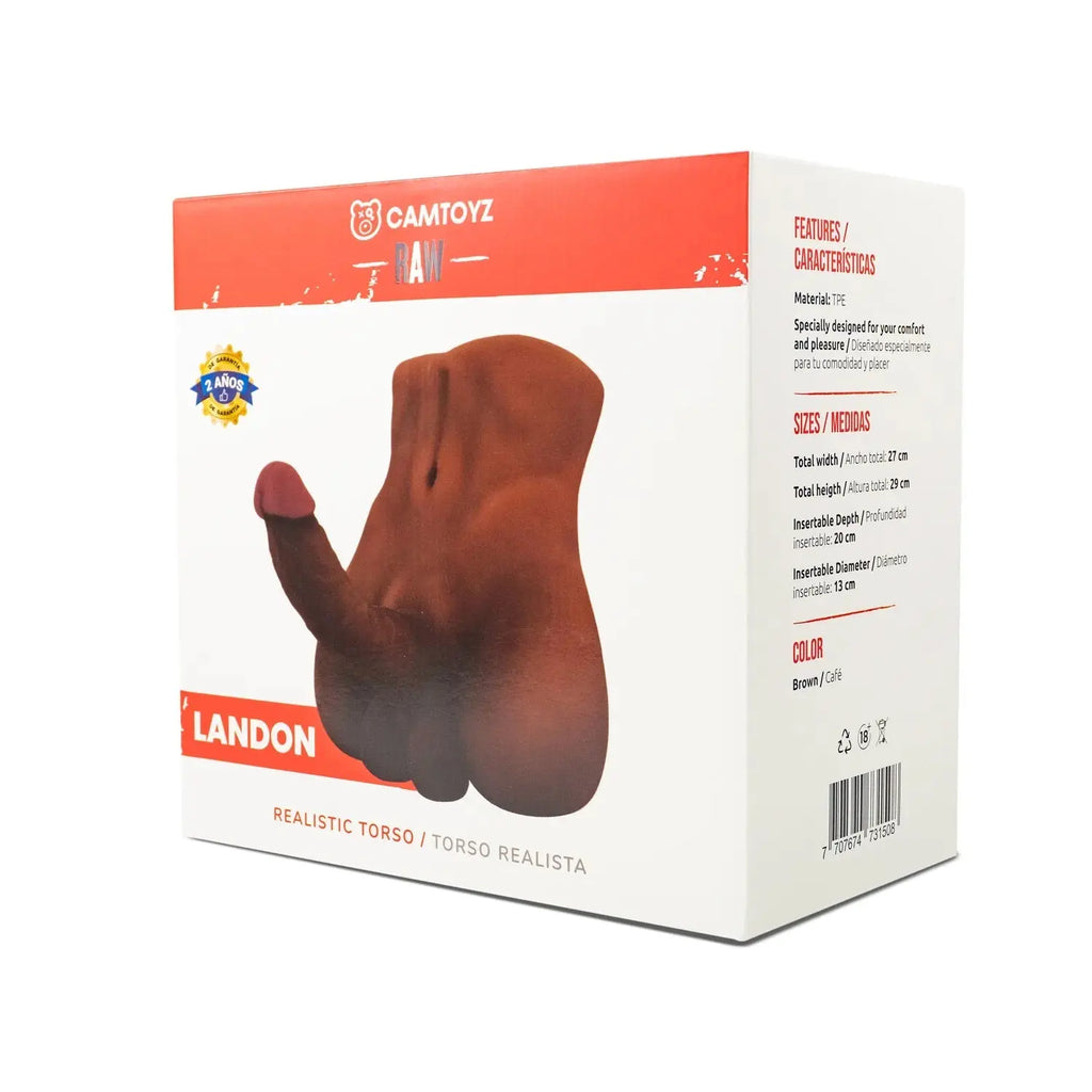 Raw Realistic Torso Landon – body-safe materials | Fu'Cha Exotics