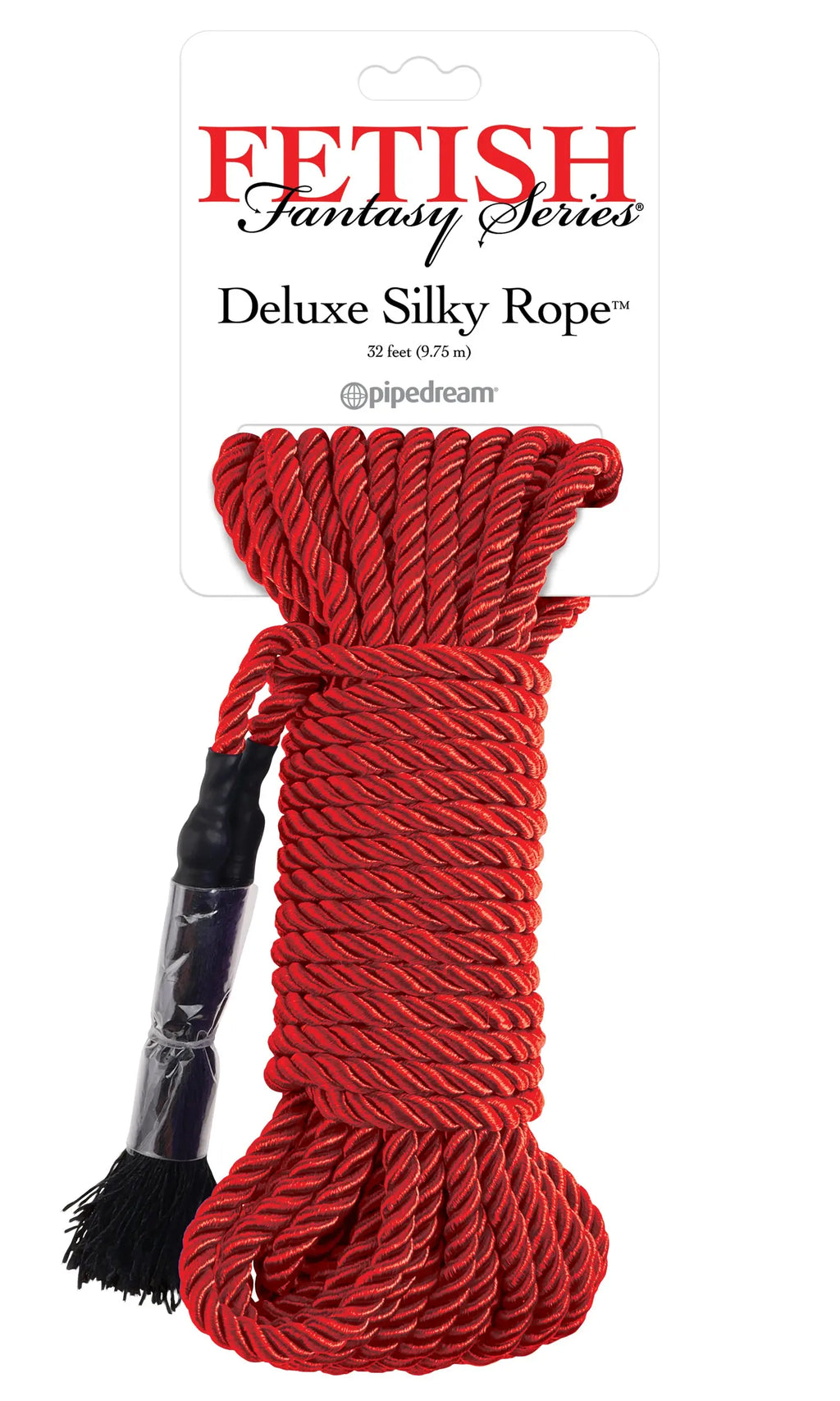 Fetish Fantasy Series Deluxe Silky Rope - Red – body-safe materials | Fu'Cha Exotics