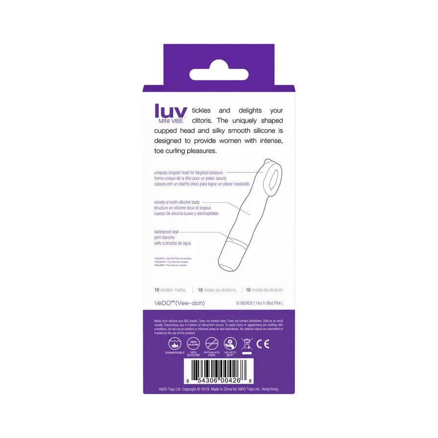 Luv Mini Vibe - Into You Indigo – body-safe materials | Fu'Cha Exotics