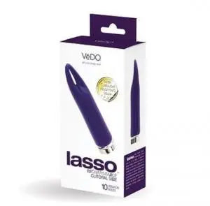 Lasso Rechargeable Clitoral Bullet Vibrator - Purple – body-safe silicone USB-rechargeable | Fu'Cha Exotics