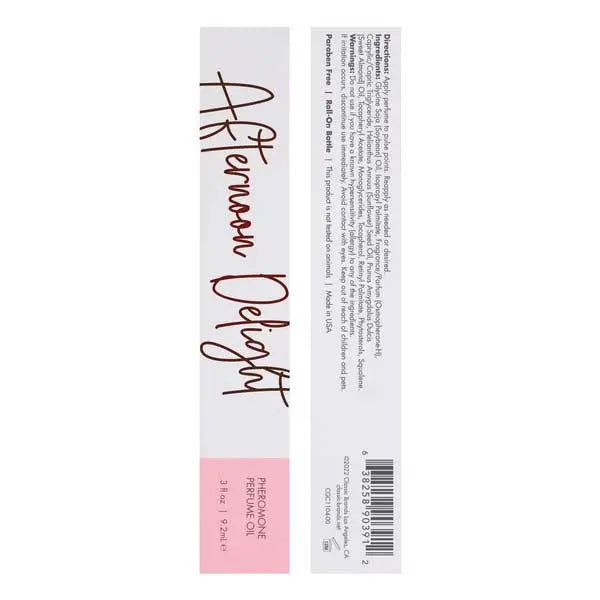 Afternoon Delight - Perfume With Pheromones - Tropical Floral 3 Oz – body-safe materials | Fu'Cha Exotics