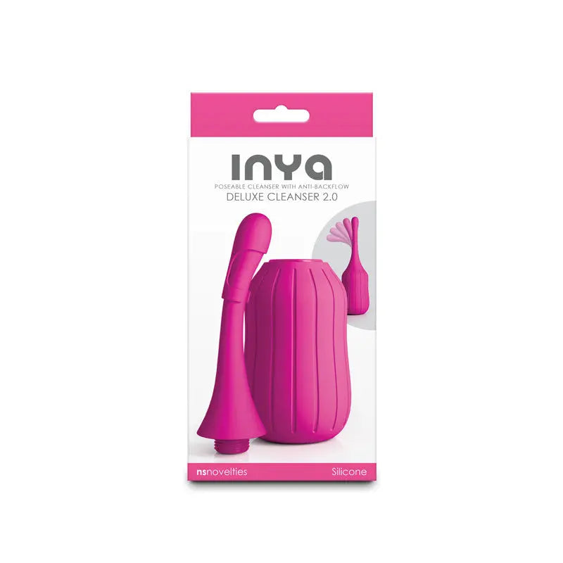 Inya Deluxe Cleanser 2.0 - Pink – body-safe silicone | Fu'Cha Exotics