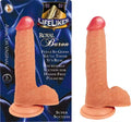 Lifelike flesh-toned dildo with suction base, 5-inch