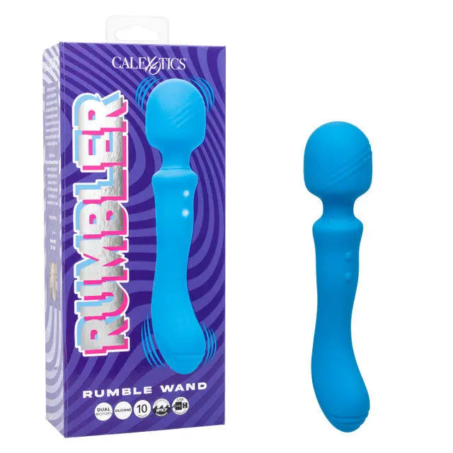 Rumbler Rumble Wand - Blue – body-safe materials | Fu'Cha Exotics