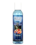 Blue warming lubricant bottle with white cap, Tropical Teeze scent, 4 fl oz