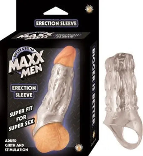 Maxx Men Erection Sleeve - Clear – body-safe materials | Fu'Cha Exotics