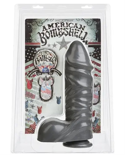 American Bombshell Ballstic butt plug, metallic gray