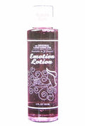 Bubble gum lotion bottle, 4 fl oz, purple plastic cylinder with flip cap