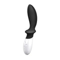 Loki Obsidian black silicone dildo with black handle and white body