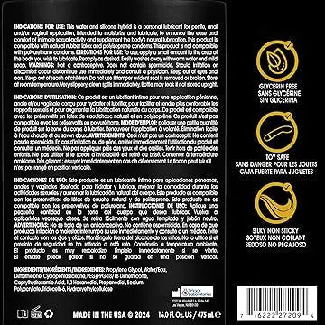 Wet Gold Hybrid Water Silicone Blend 16oz – body-safe materials | Fu'Cha Exotics