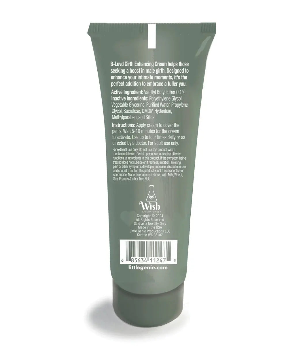 B-Luvd Girth Enhancing Cream 2oz – body-safe materials | Fu'Cha Exotics