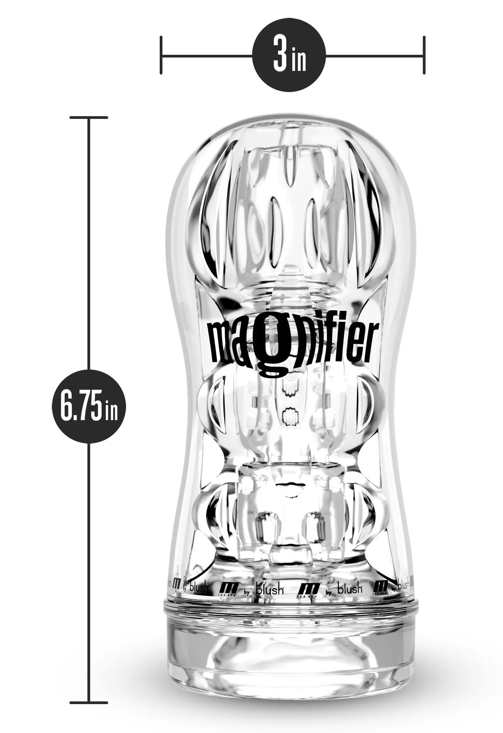 M for Men - Soft and Wet - Magnifier - Clear – body-safe materials | Fu'Cha Exotics